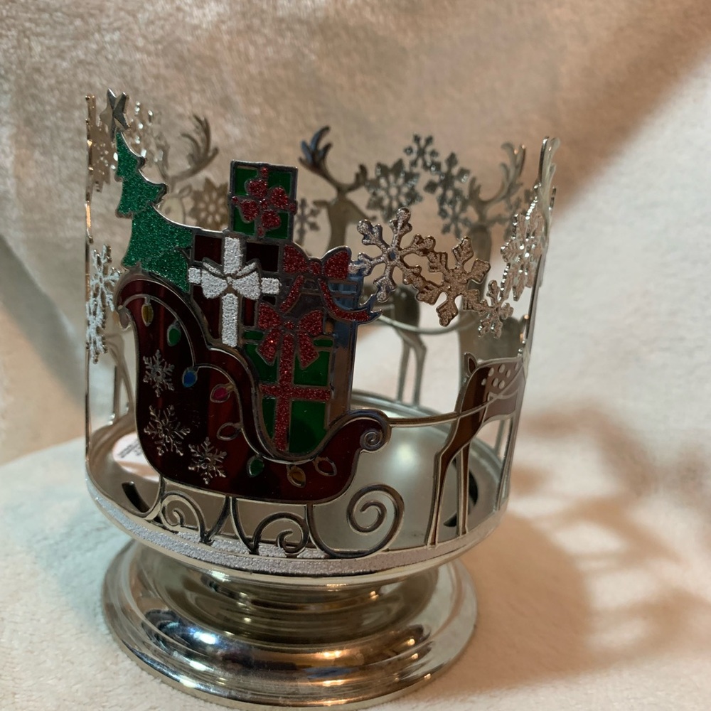 Bath and Body Works Holiday 3 wick candle holder
